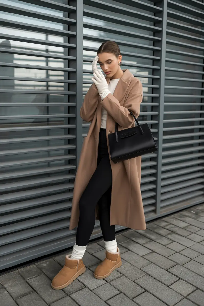 ugg outfits 2026 Urban Neutrals with a Classic Twist