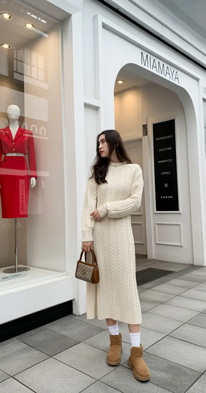 ugg outfits 2026 Timeless Knit Sophistication