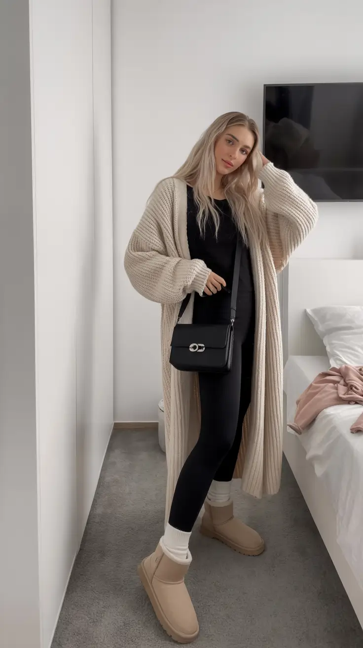 ugg outfits 2026 Soft Neutrals Cozy Layers