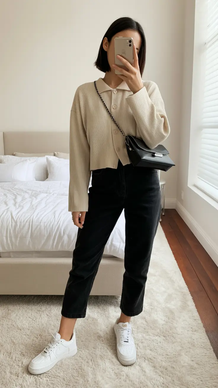 brunch outfits Effortless Neutral Cool