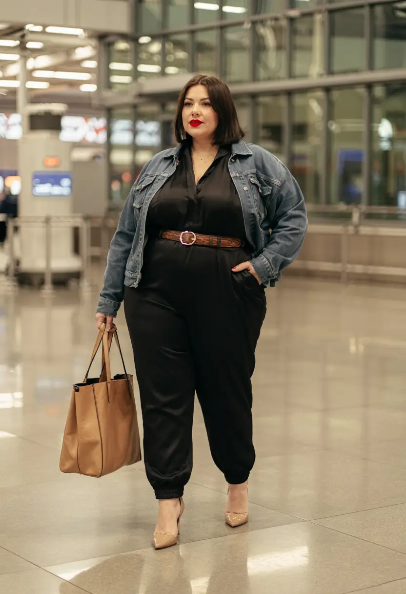 plus size outfits 2026 winter Effortless Travel Chic