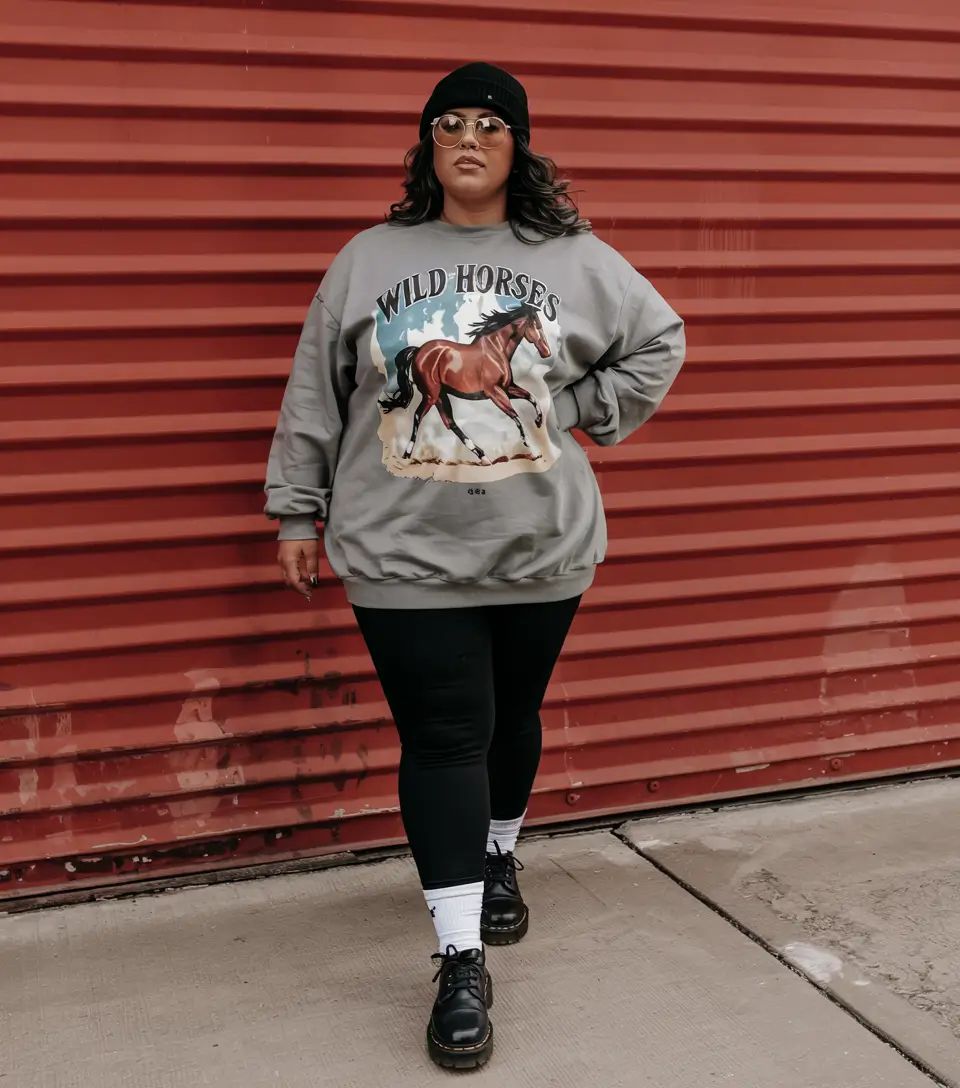 plus size outfits winter Street-Ready Comfort