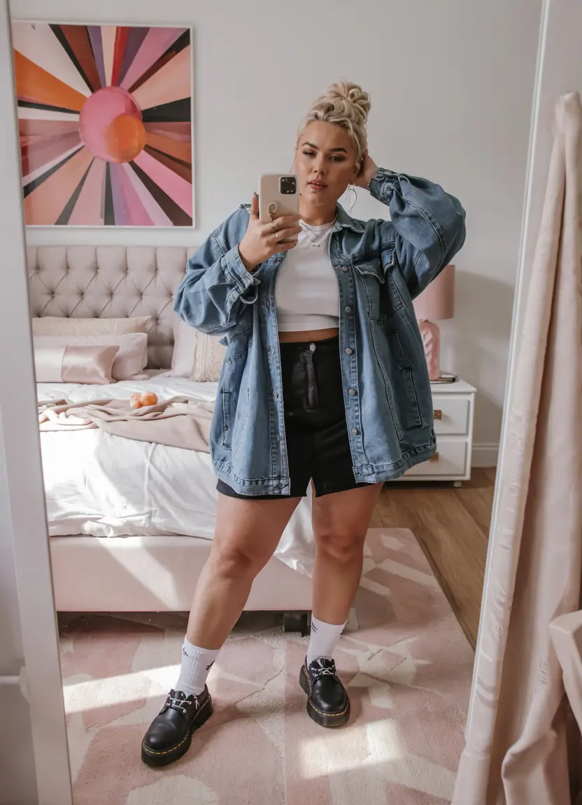 plus size outfits 2026 Denim & Attitude