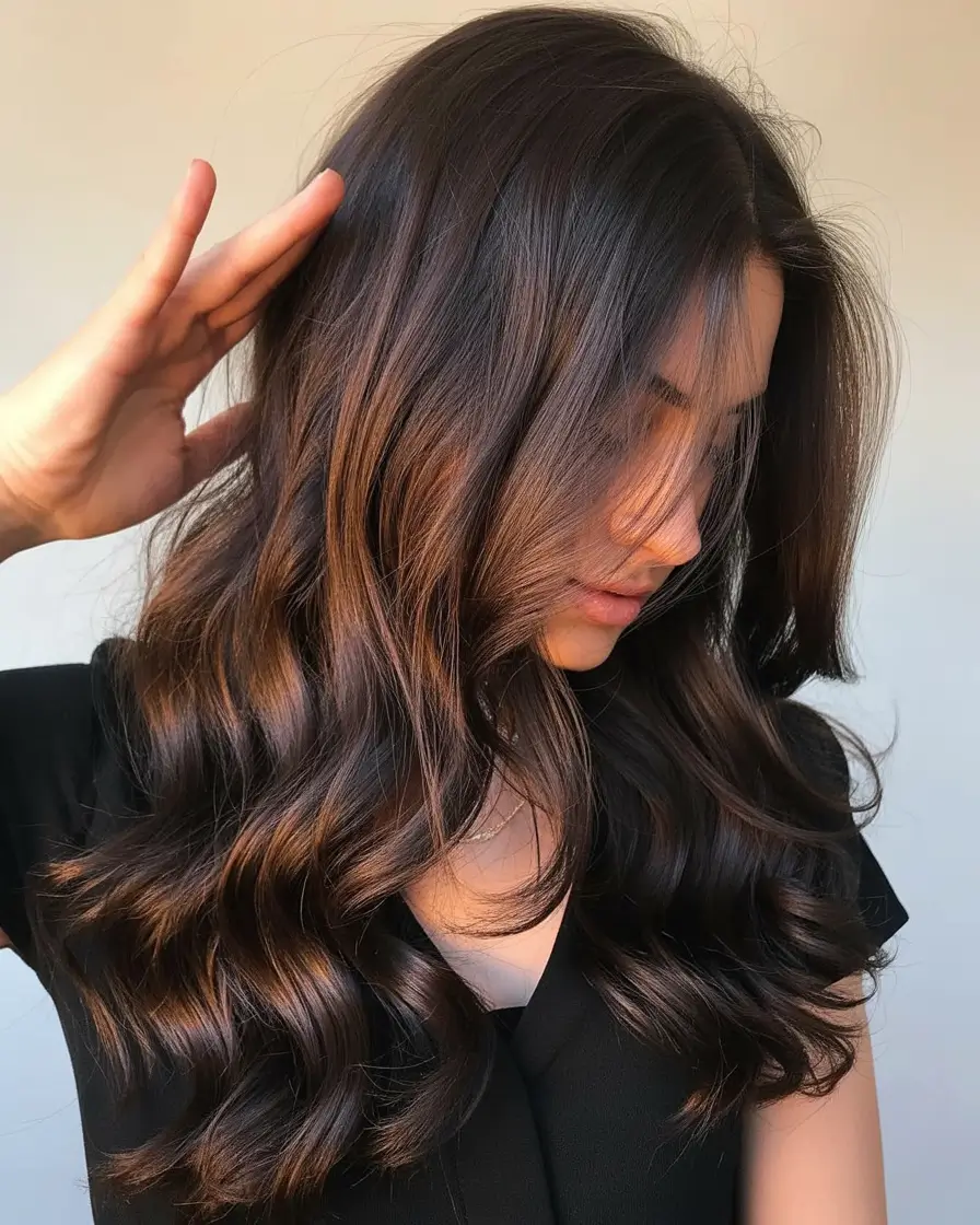 chocolate brown hair color 2026 Soft Mocha Waves