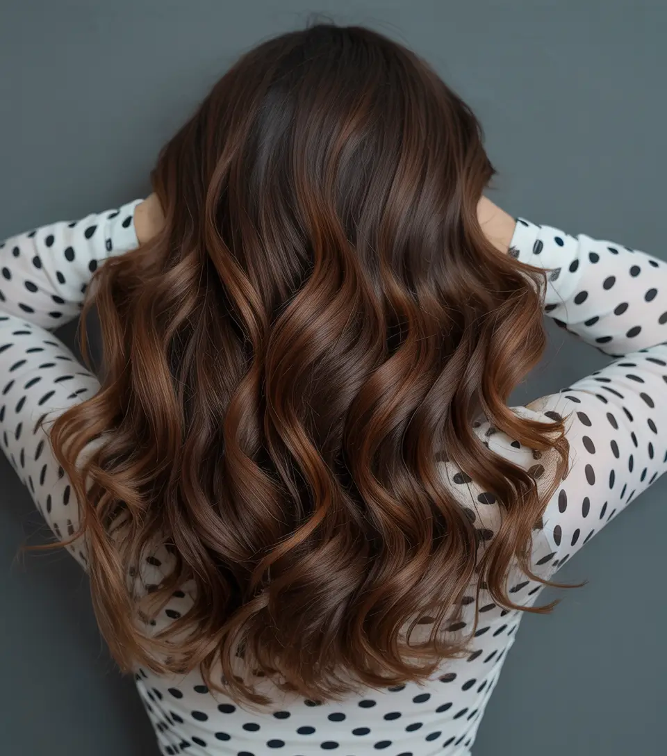 chocolate brown hair color 2026 Cherry Infused Chocolate