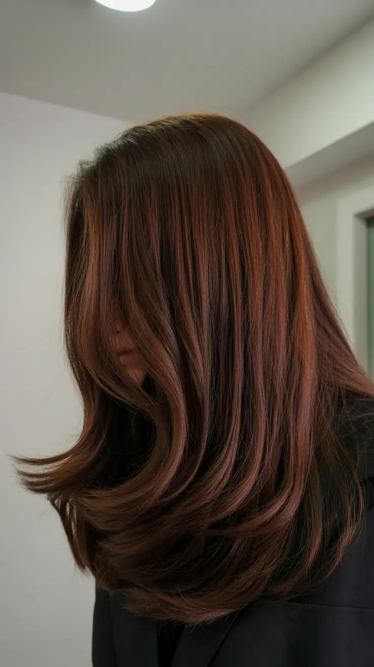 chocolate brown hair color 2026 Soft Cocoa Layers
