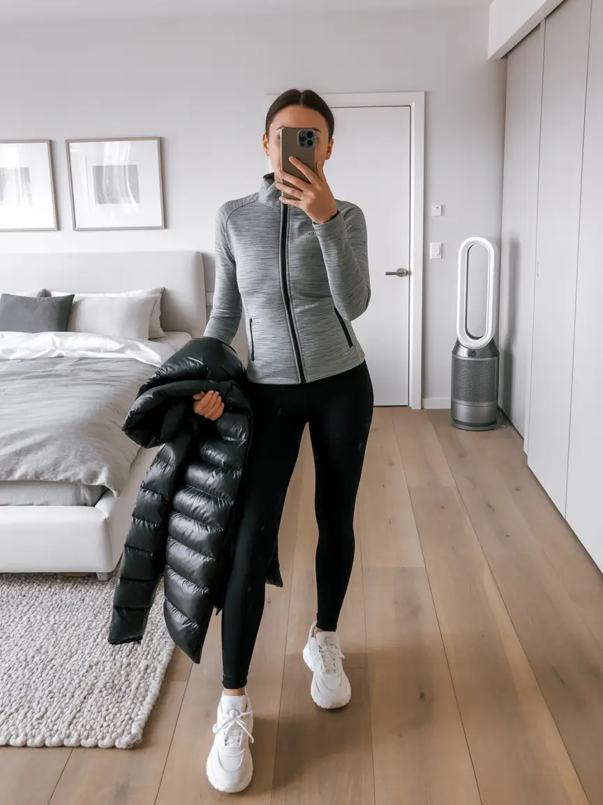 workout outfits women Layered Comfort The Winter Performer