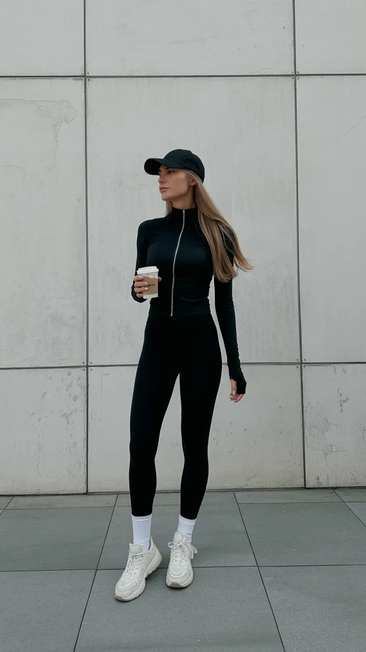 workout outfits women All Black All Power