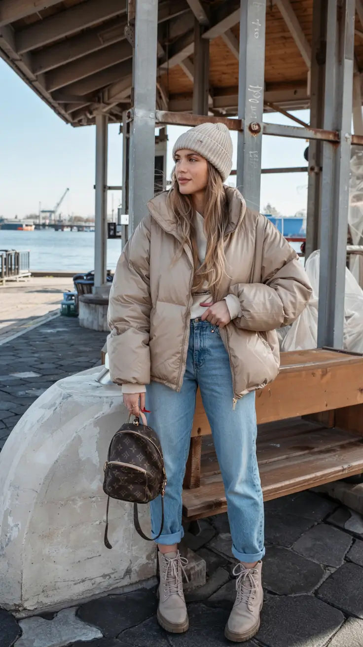 comfy outfits for women Beige Dreams by the Docks