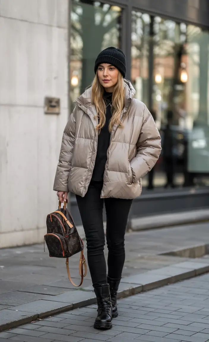 comfy outfits for women City Warmth in Soft Taupe