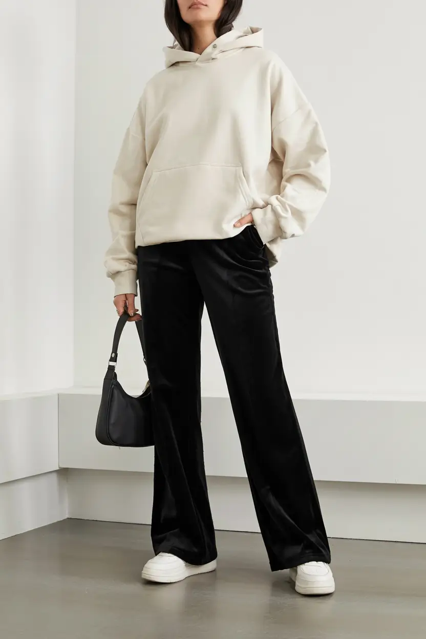 comfy outfits for women Soft Contrast Chic