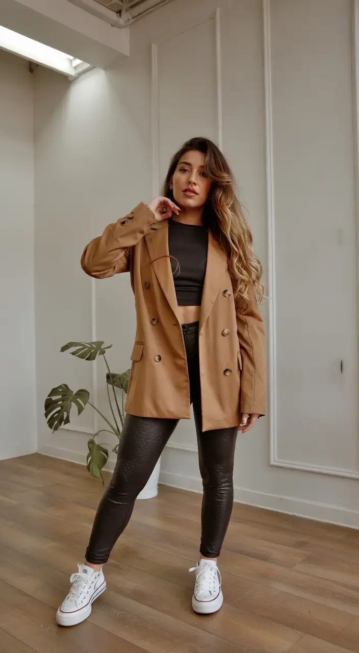 cute outfits casual Warm Neutrals and Urban Ease