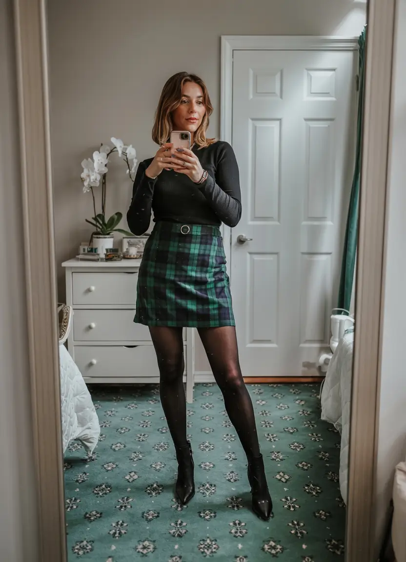 cute outfits fall Plaid & Confidence