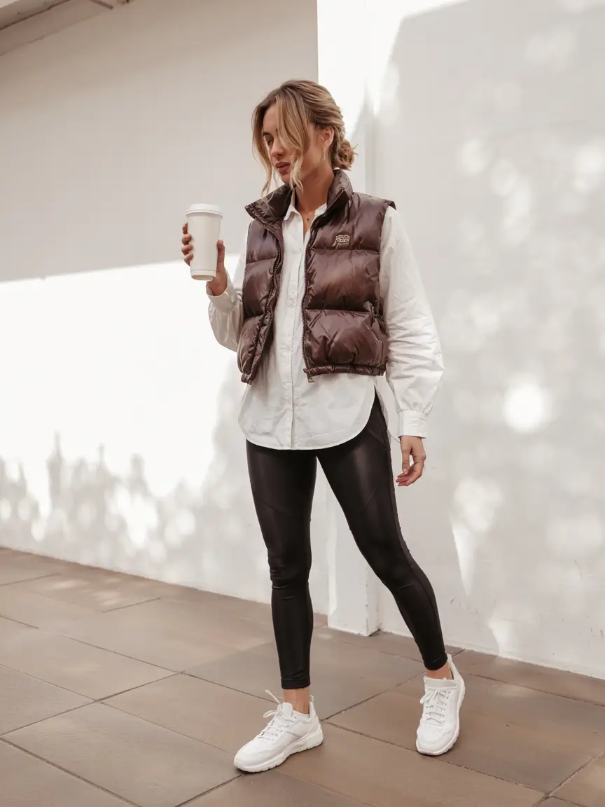 cute outfits with leggings Sporty Layers & City Comfort