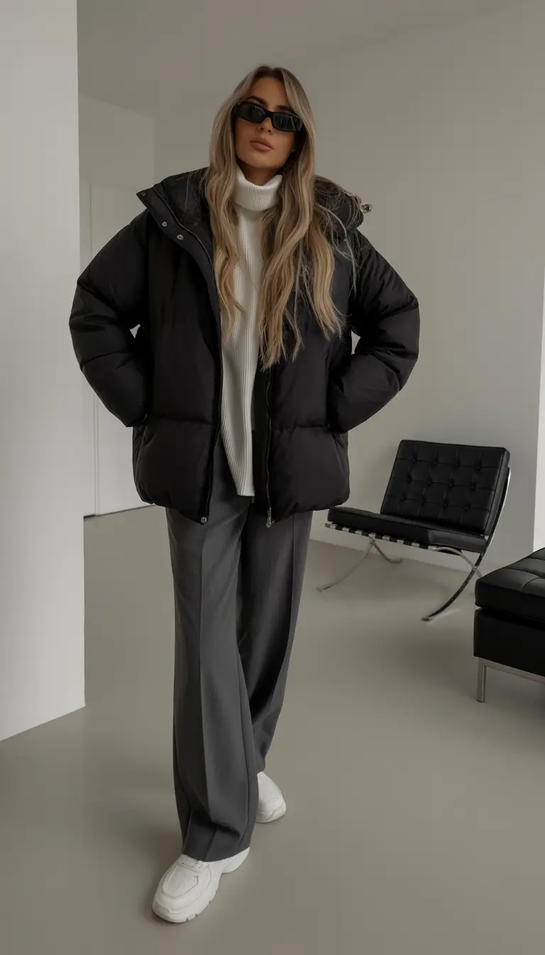 trendy outfits winter 2026 Monochrome Winter Energy
