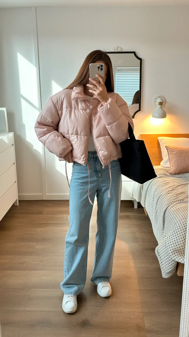 cute trendy outfits 2026 winter Soft Pastel Mood