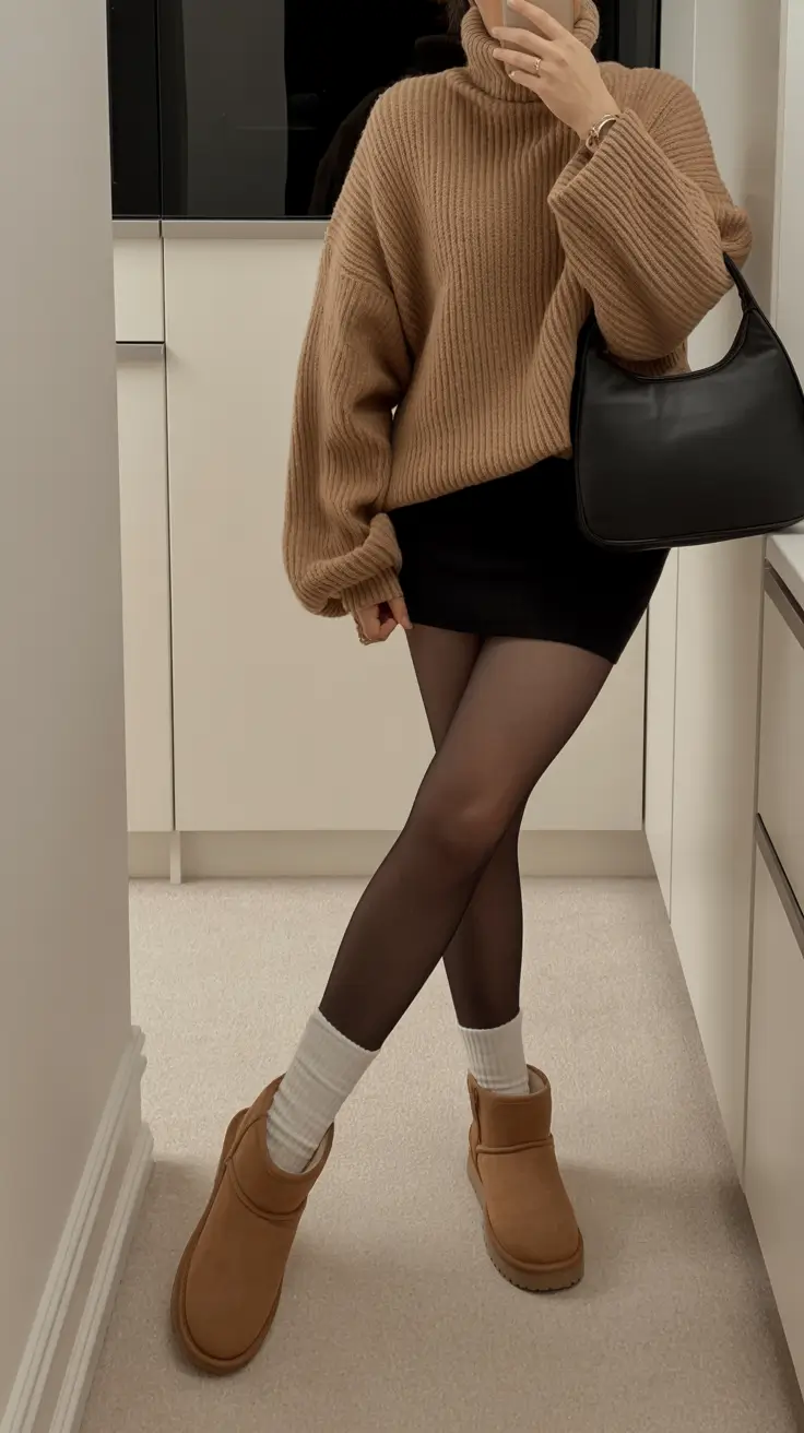 cute trendy outfits 2026 winter Chic Knit Minimalism