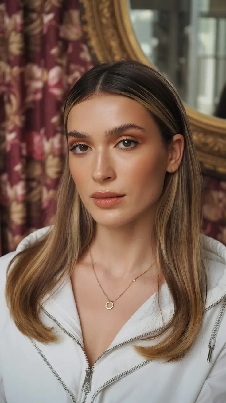 dark brown hair color 2026 Ash Brunette Contour