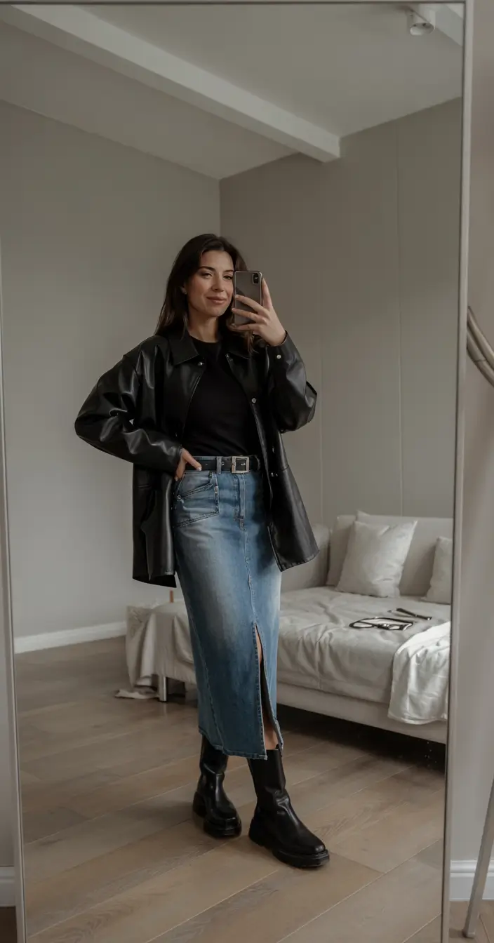 fashion outfits winter Urban Layers with a Modern Twist