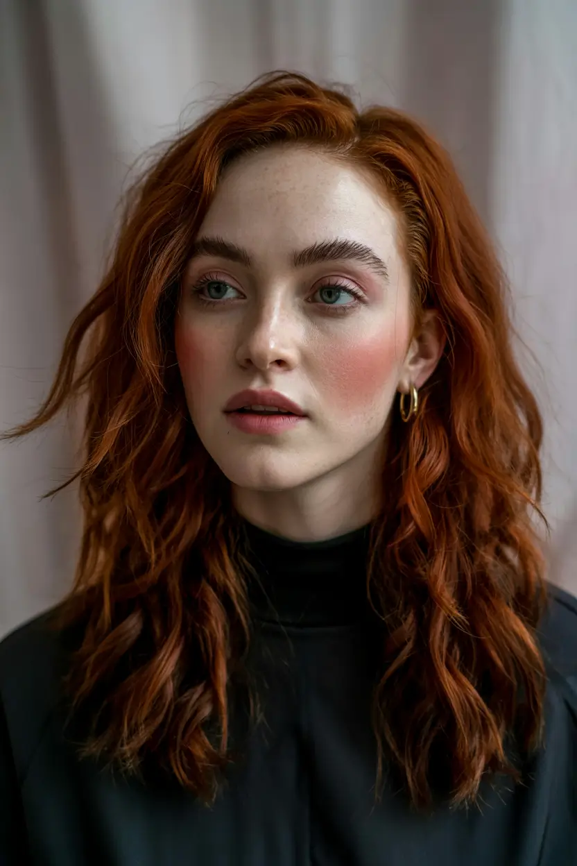 ginger hair color 2026 Autumn Ember Texture