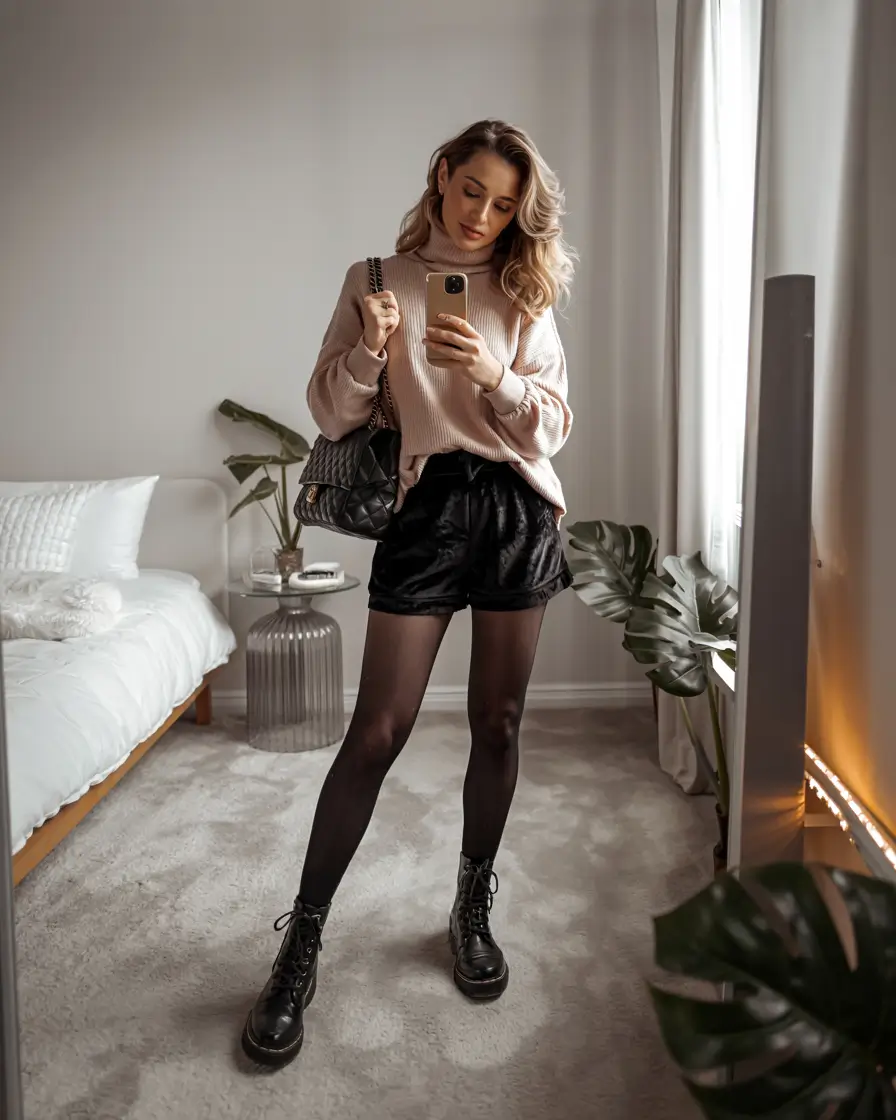 going out outfits night Soft Knit Meets Edge