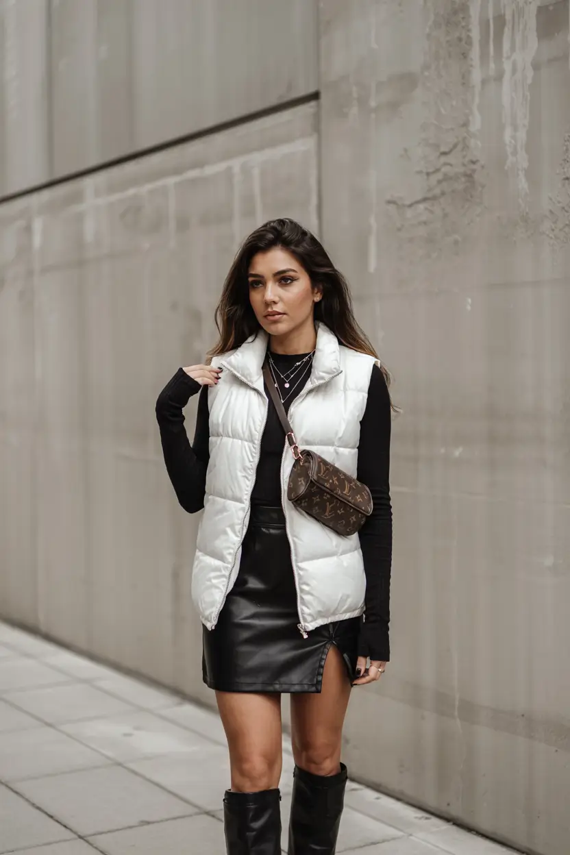 going out outfits bar Sporty Luxe in Leather