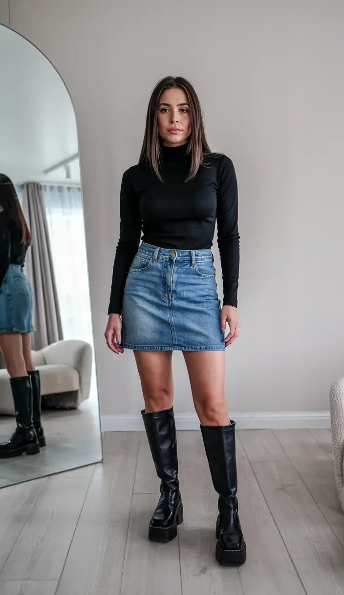 going out outfits casual Denim Twist The Effortless Bar Outfit