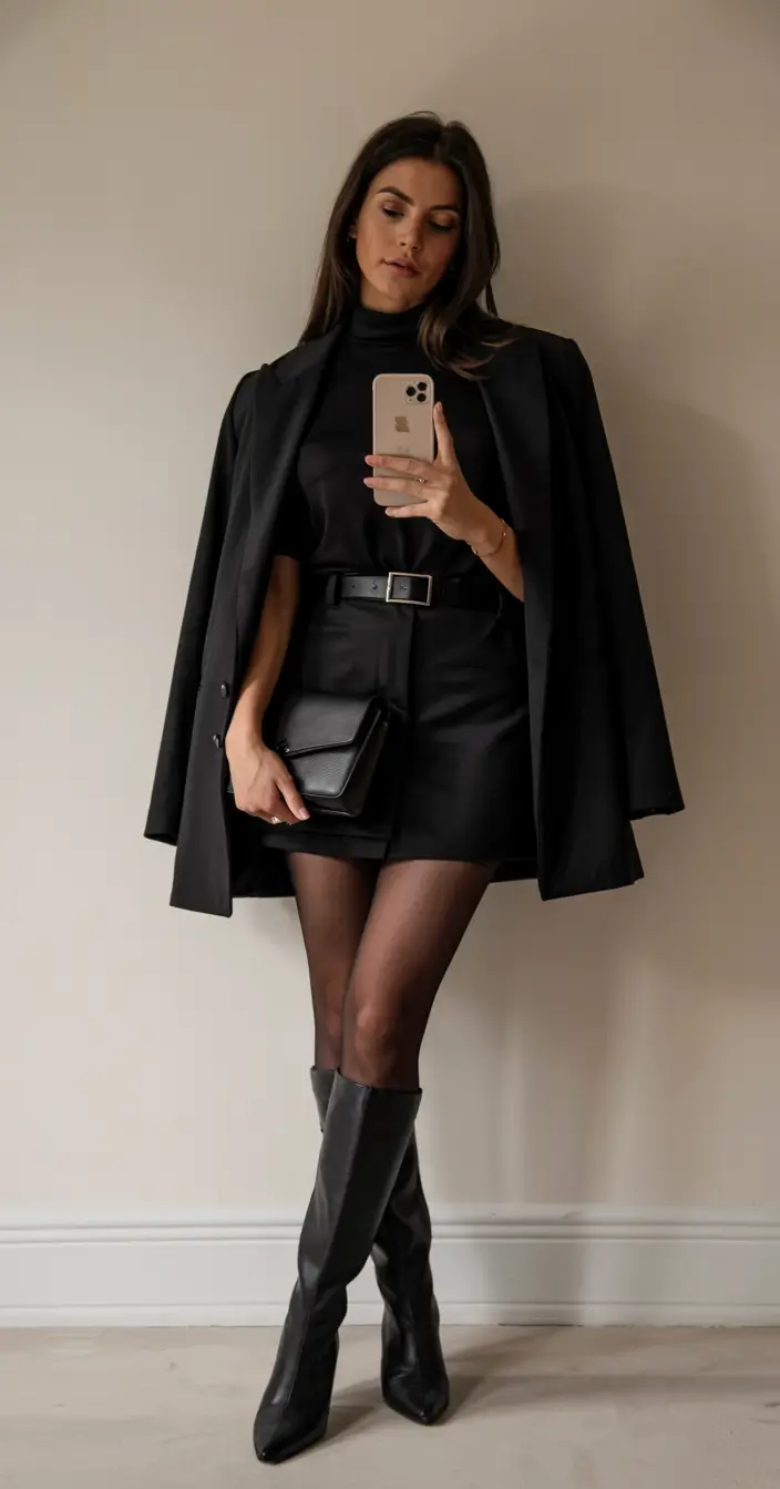 going out outfits club Tailored Allure in Black