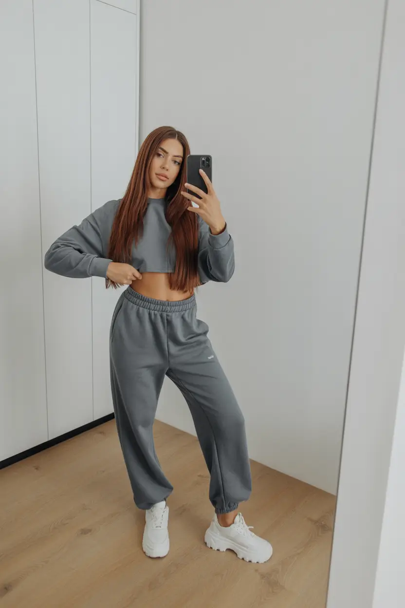 gym outfits for women Cool Grey Confidence