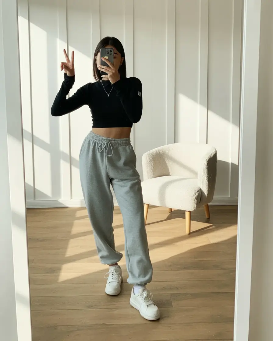 gym outfits for women Sporty Crop and Lounge Energy