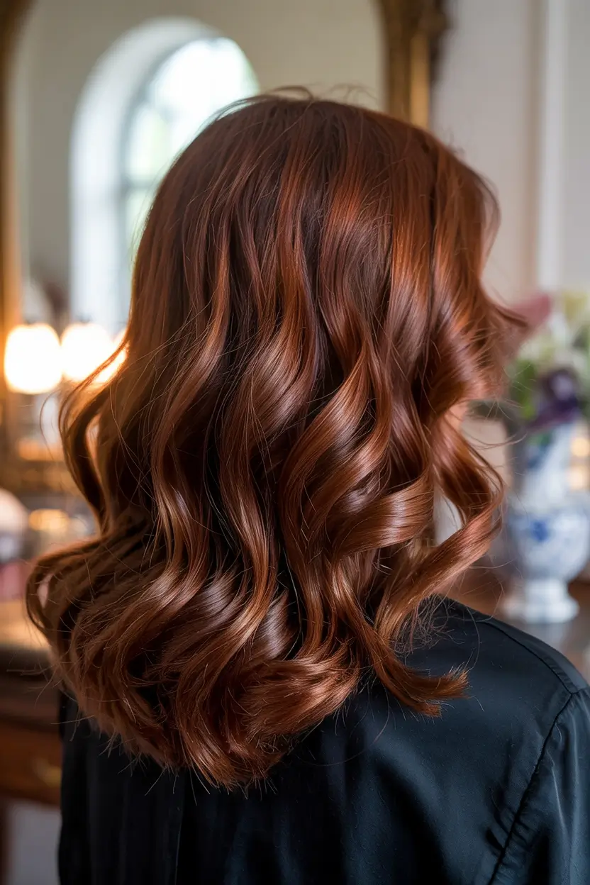 hair color ideas 2026 Copper Shine for Short Brunettes