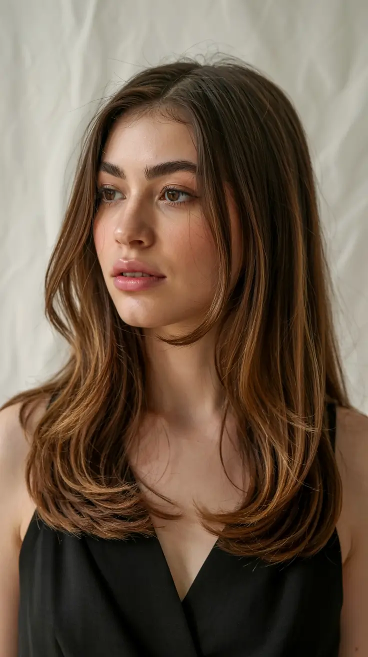 haircuts for long hair 2026 Polished Layers with Subtle Lift