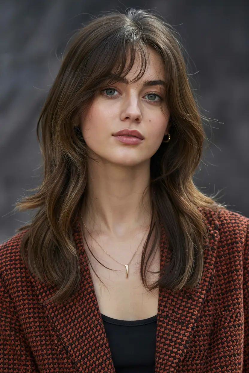 haircuts for long hair 2026 Modern Layered Cut with Natural Flow