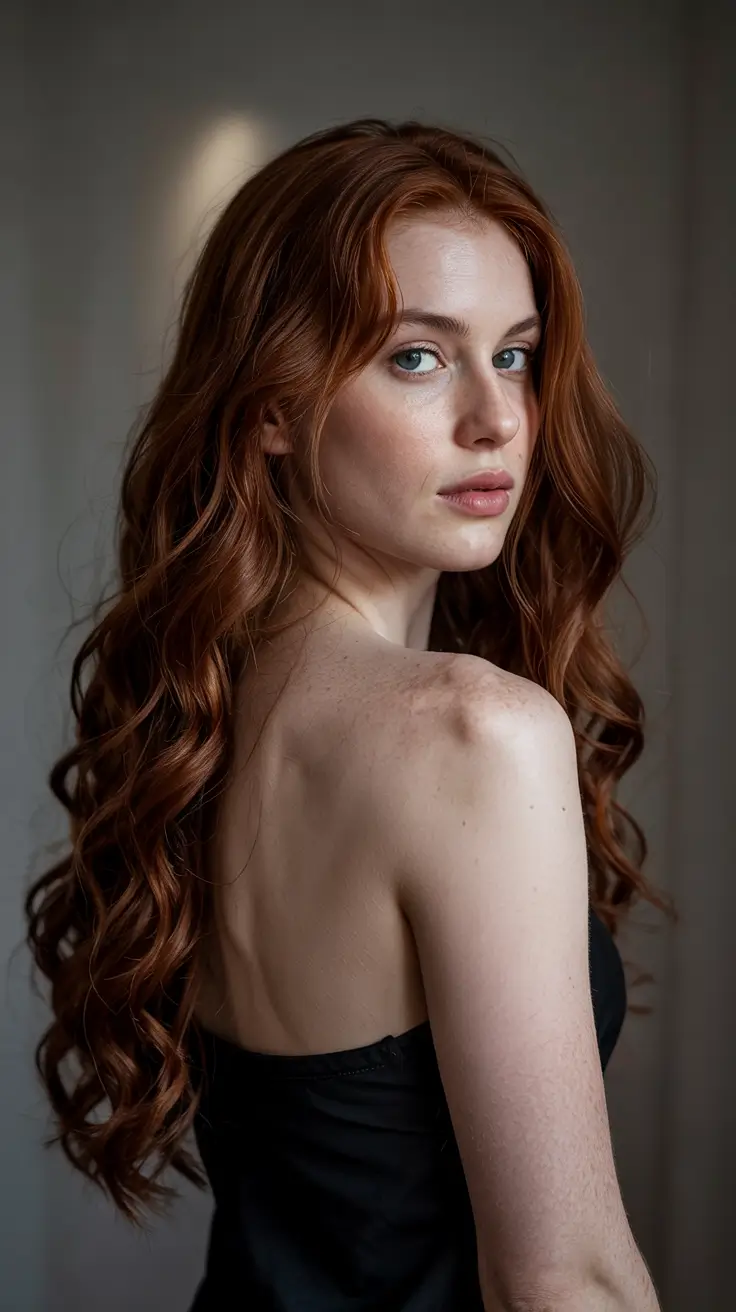 haircuts for long hair 2026 Romantic Copper Waves