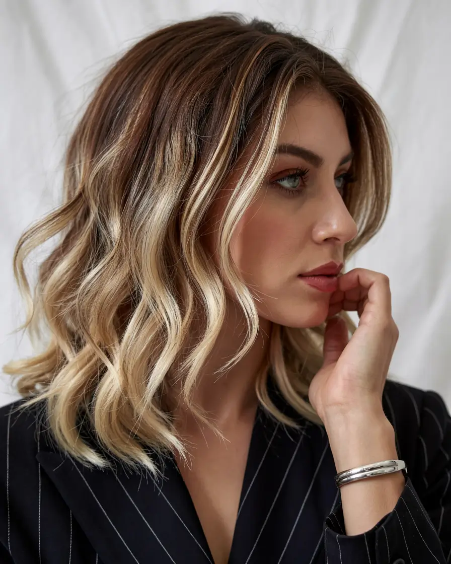 haircuts for thin fine hair 2026 Soft Blonde Contour Waves