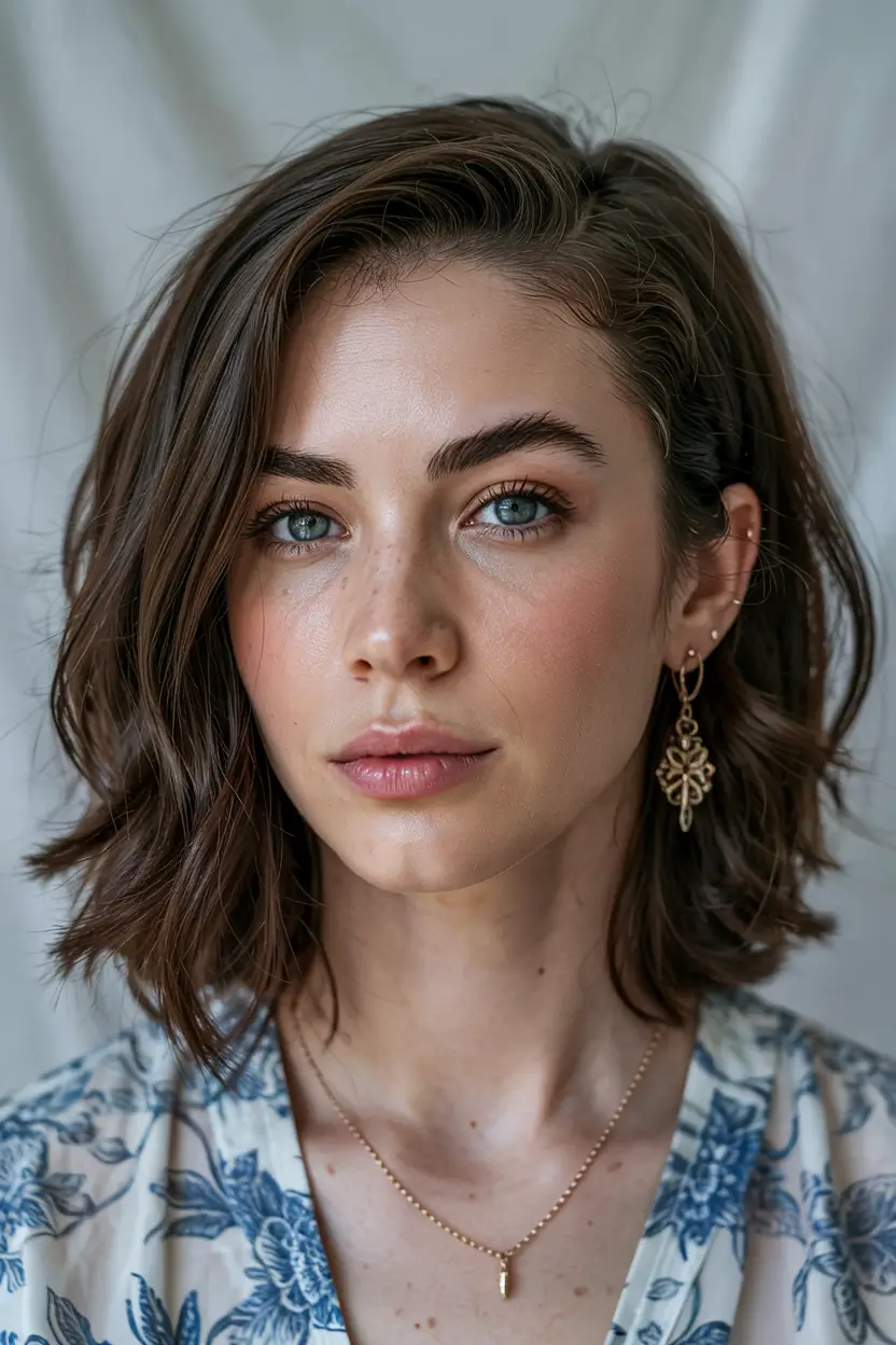 haircuts for thin fine hair 2026 Elegant Brunette Bob