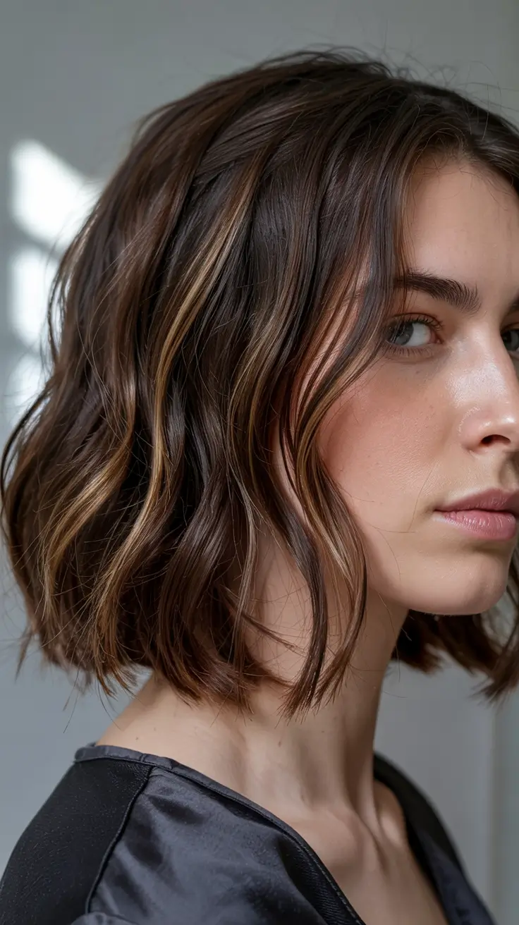 haircuts for thin fine hair 2026 Bronzed Texture Waves