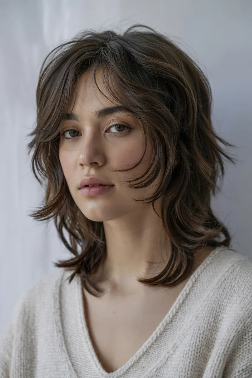 haircuts for thin fine hair 2026 Textured Layered Shag Revival