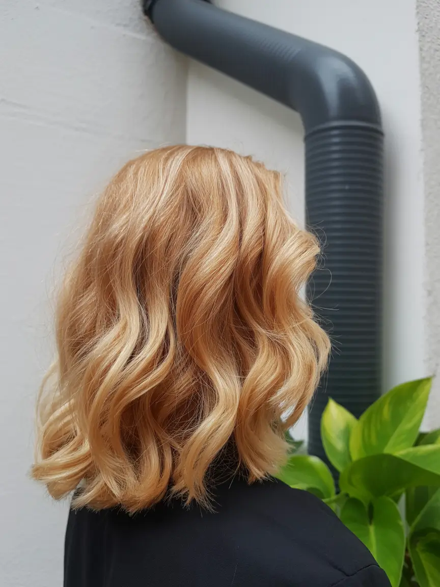 honey blonde hair color 2026 Soft Caramel Honey Waves