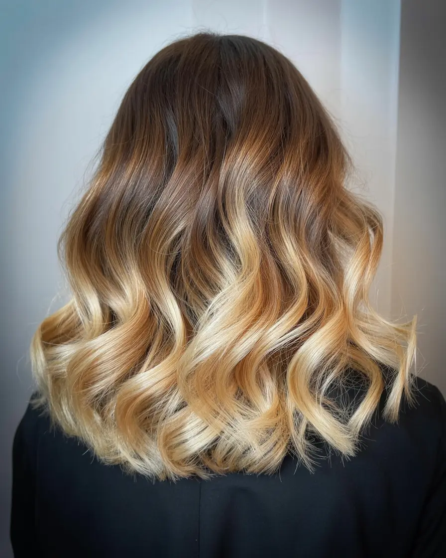 honey blonde hair color 2026 Molten Caramel Balayage