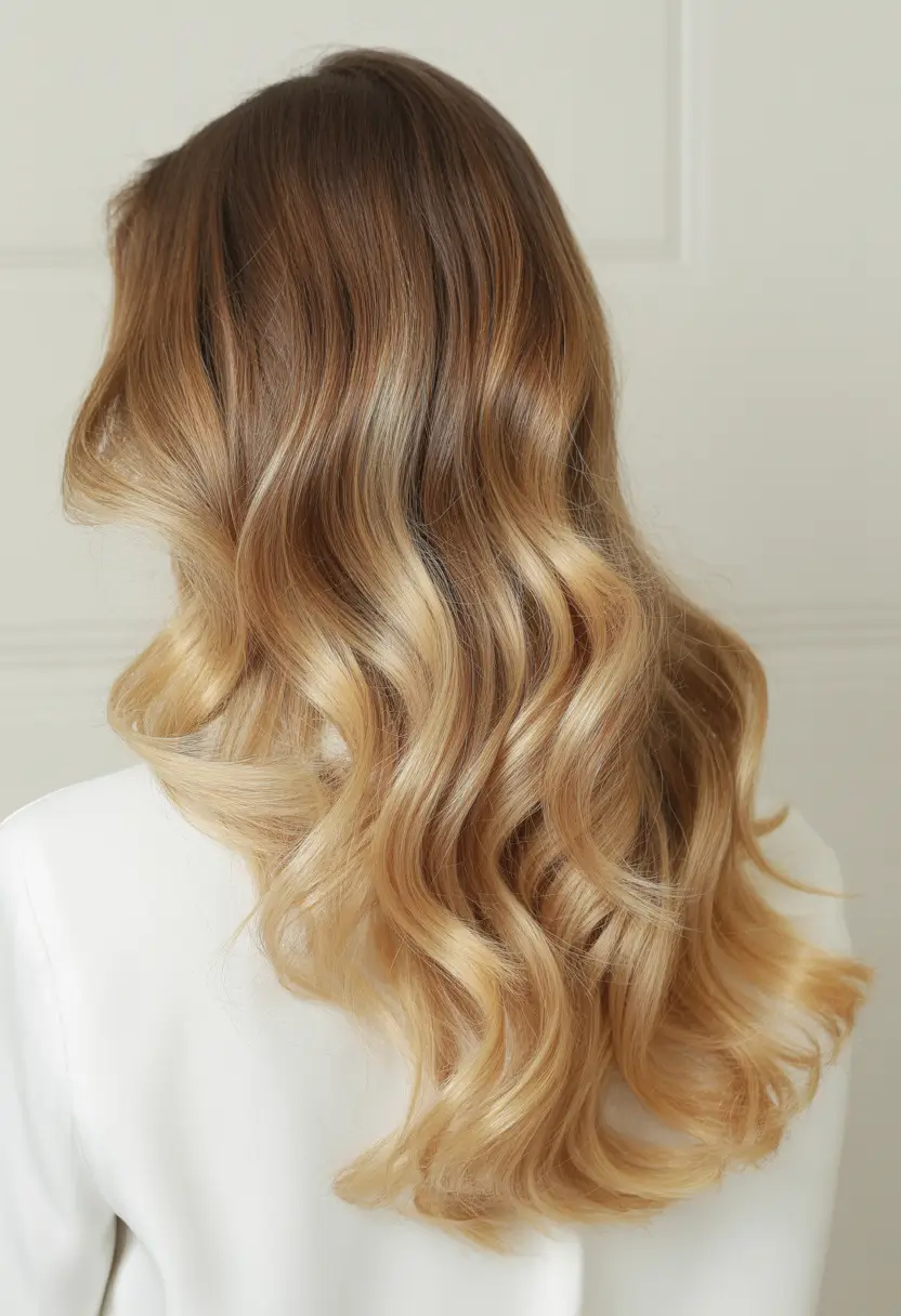 honey blonde hair color 2026 Golden Balayage Elegance