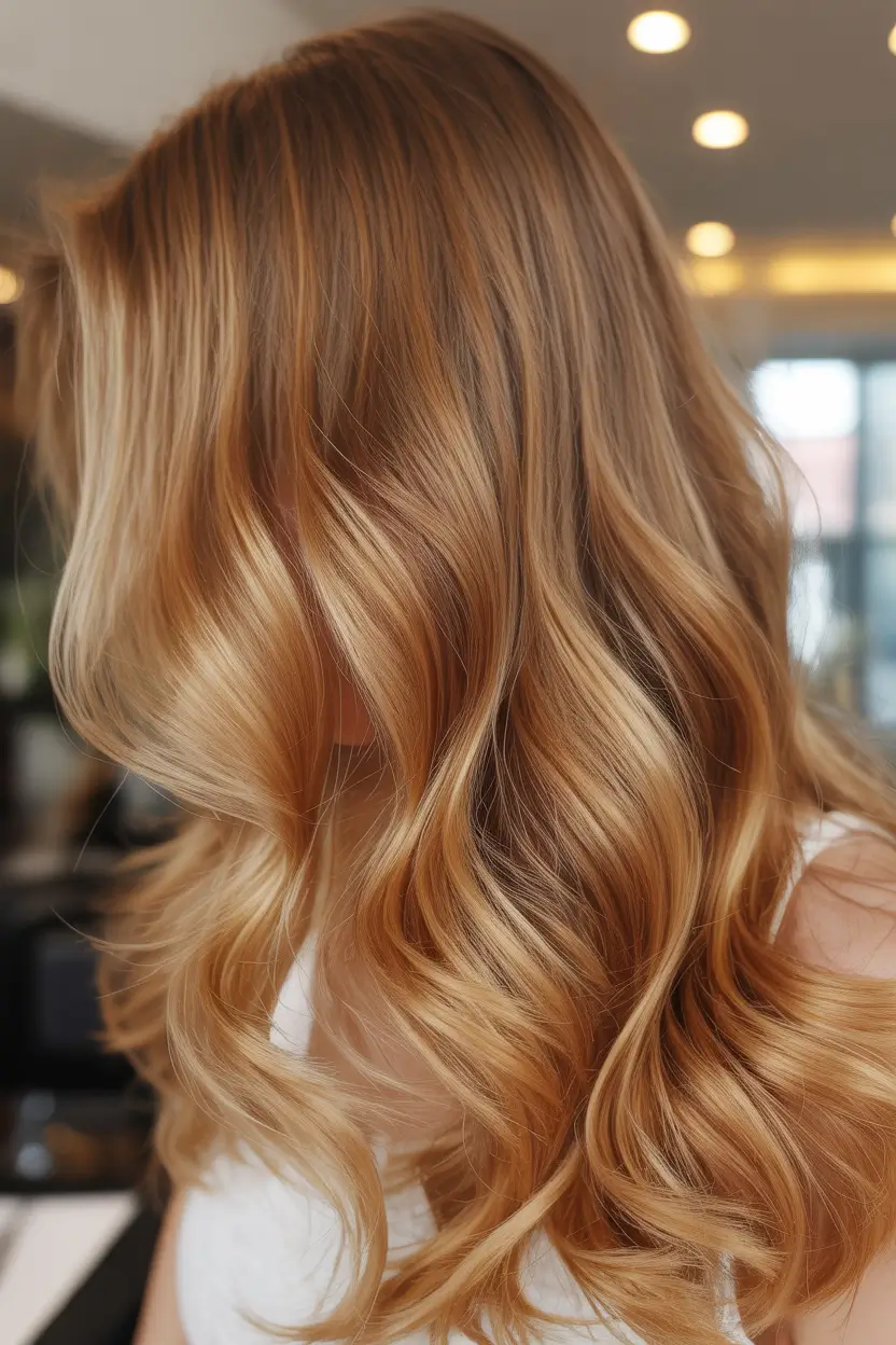 honey blonde hair color 2026 Caramel Honey Flow