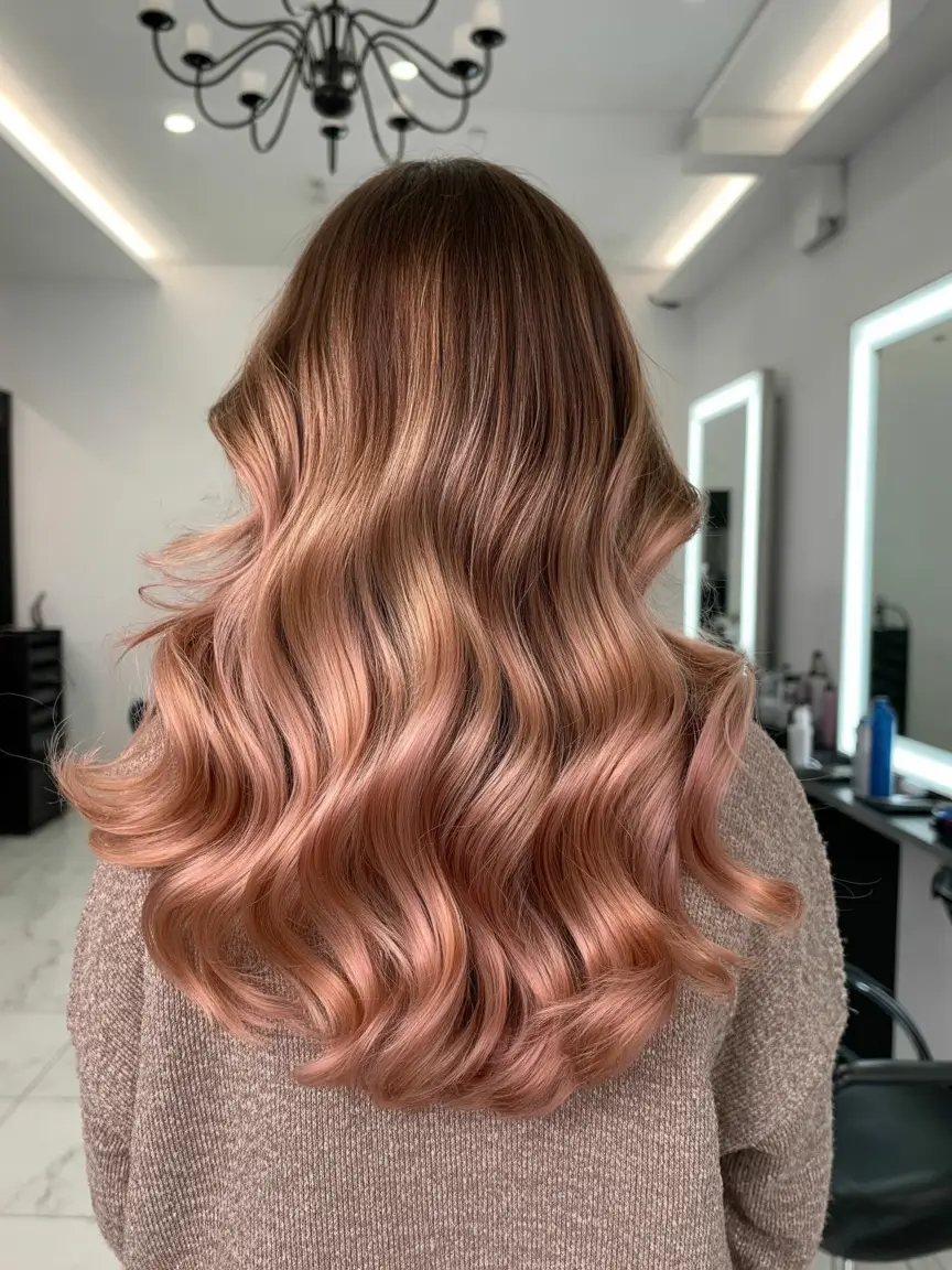 honey brown hair color 2026 Rose Honey Waves