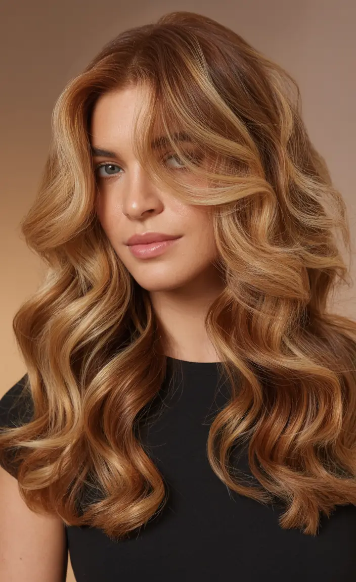 honey brown hair color 2026 Soft Caramel Curls