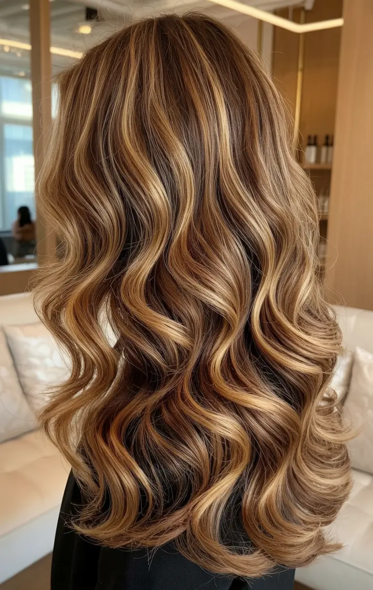 honey brown hair color 2026 Layered Honey Ribbons for Bright Dimension