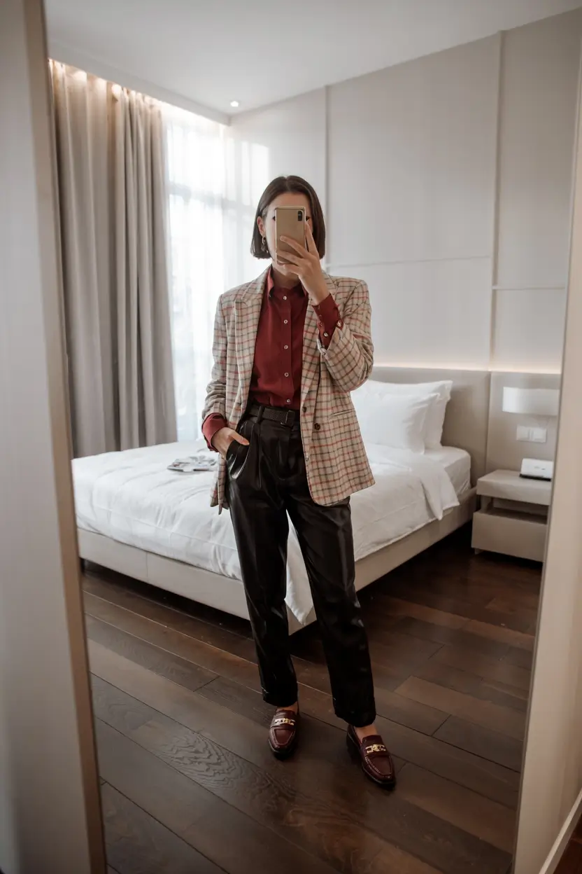 outfits layering fall Tailored Textures and Autumn Energy