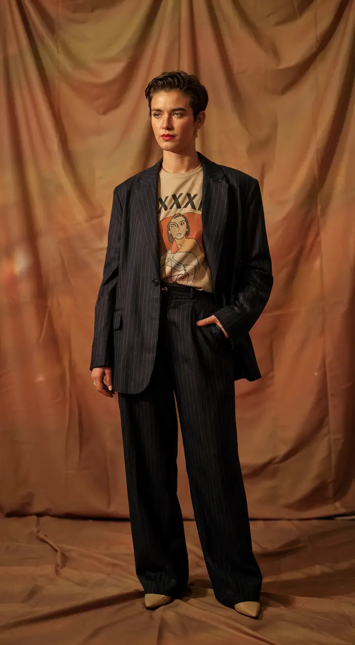 outfits layering hombre Power Suit Reimagined