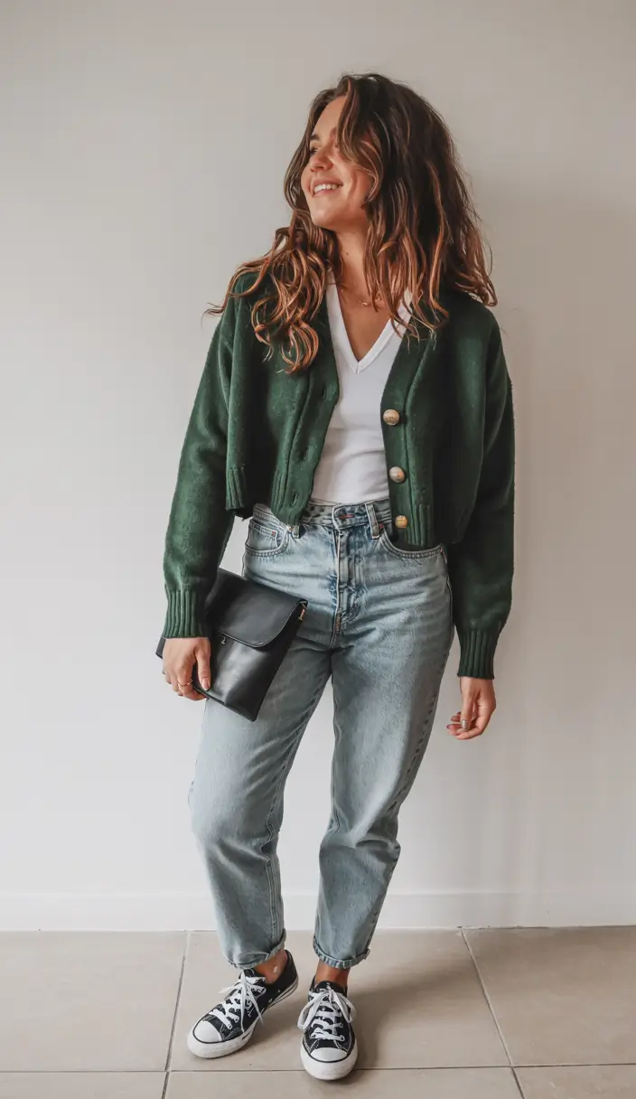 outfits layering aesthetic Retro Energy Meets Modern Ease