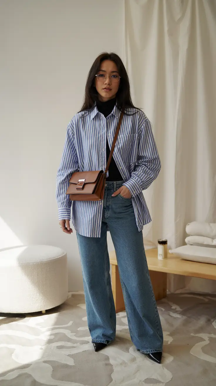 outfits layering shirt Smart Stripes and Everyday Cool