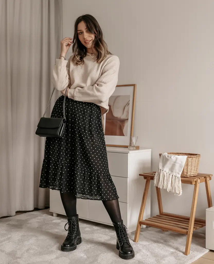 modest outfits for women 2026 Playful Polka and Everyday Grace